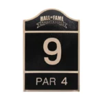 Golf Course Tee Sign Hole 9
