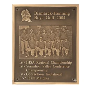 Golf Team Recognition Plaque