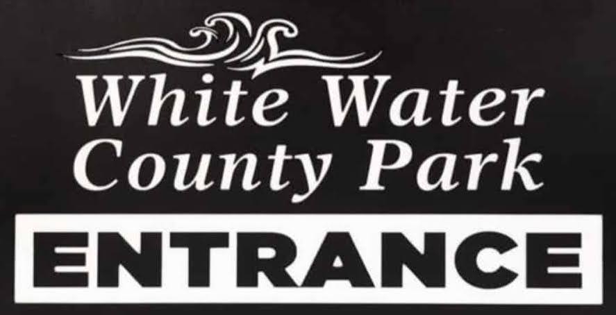 A sign that says White Water County Park 
