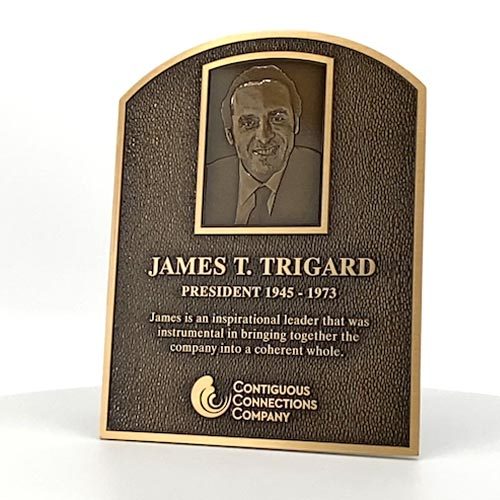 Bronze Arched Plaque Thumb