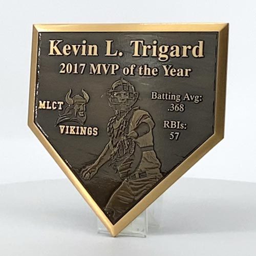 Bronze Homeplate Plaque Thumb