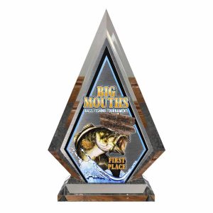 Custom Bass Fishing Tournament Trophy Award