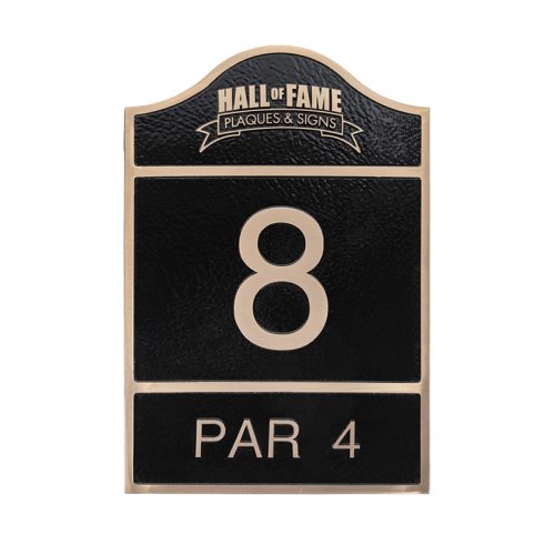 Golf Course Hole Sign