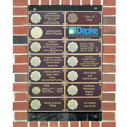 High School Donor Wall Display